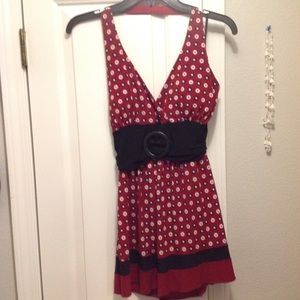 burgundy Black Halter Top